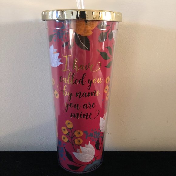 DaySpring Other - Floral Insulated Straw Tumbler (New and Unused)